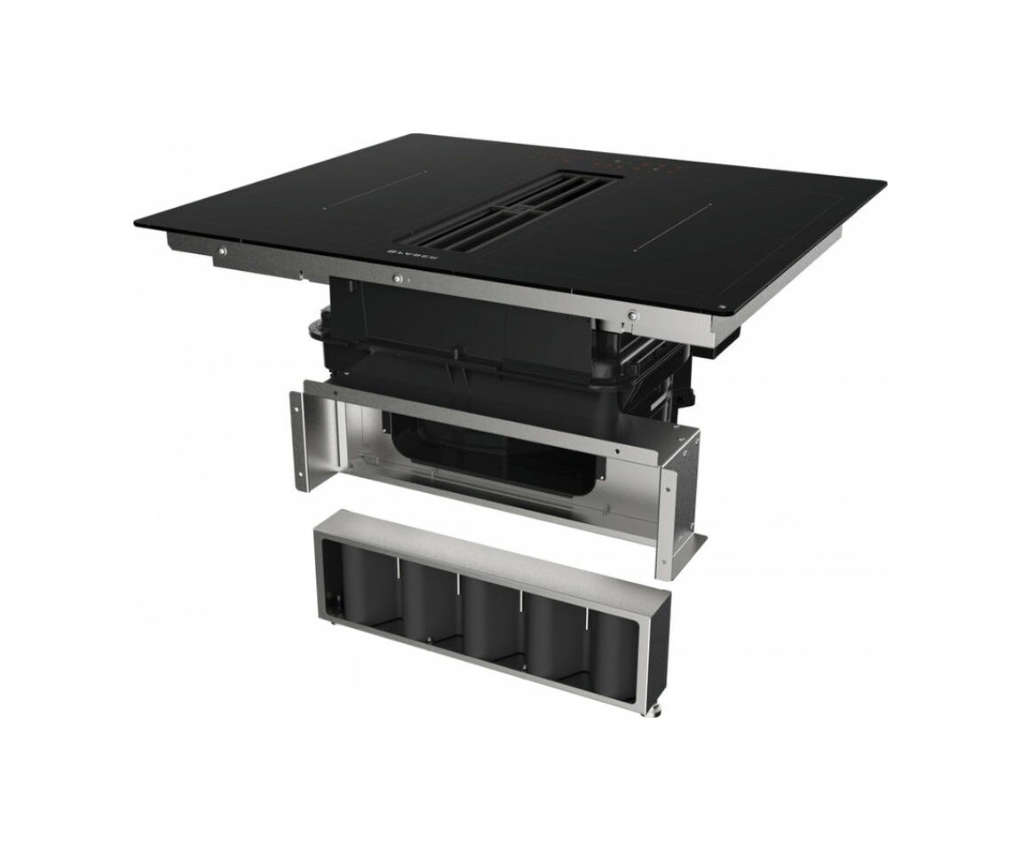 Faber GALILEO SMART BK A600 Piano cottura induzione cm. 60 con cappa integrata da 780 m3/h - vetroceramica nero