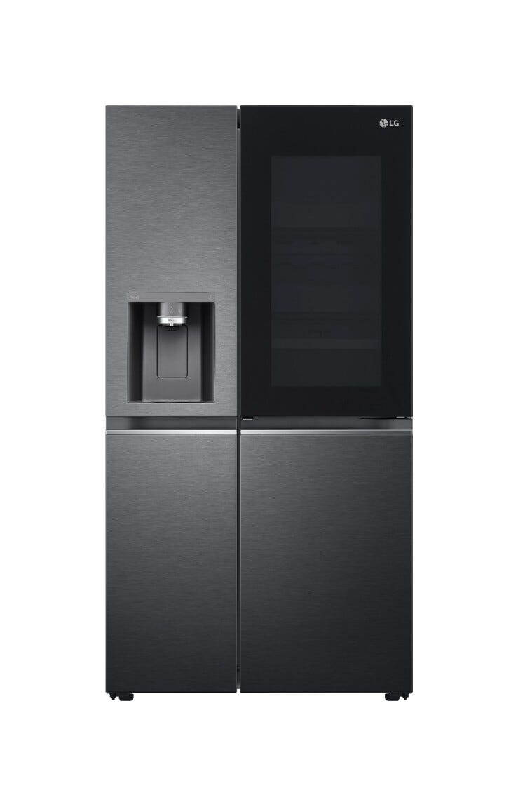 LG GSXV91MCAE Frigorifero con congelatore side by side cm. 91 h 179 - lt. 635 - nero