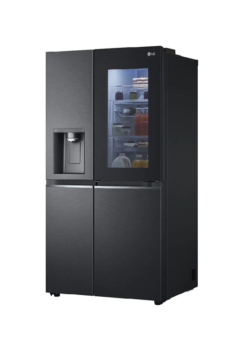 LG GSXV91MCAE Frigorifero con congelatore side by side cm. 91 h 179 - lt. 635 - nero