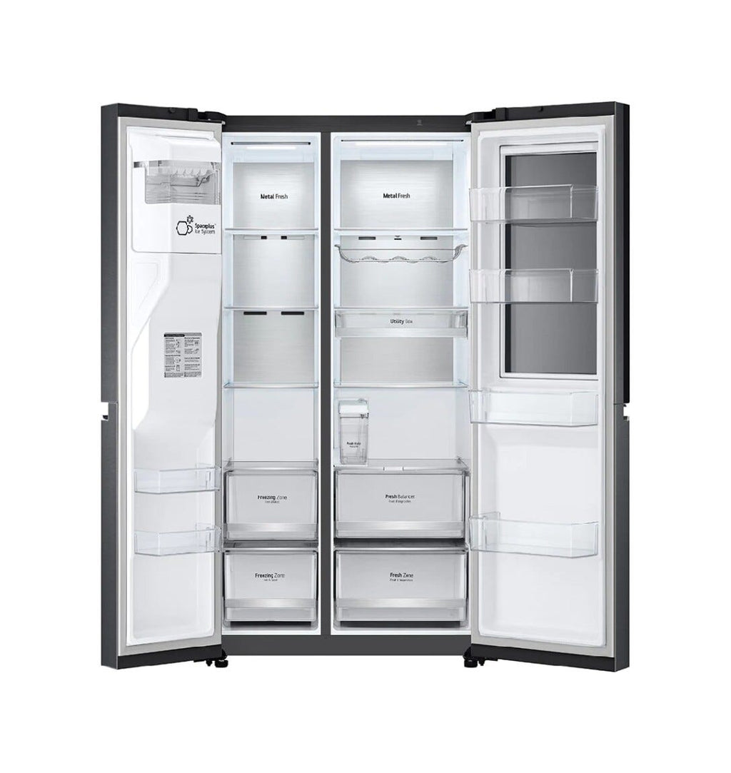 LG GSXV91MCAE Frigorifero con congelatore side by side cm. 91 h 179 - lt. 635 - nero