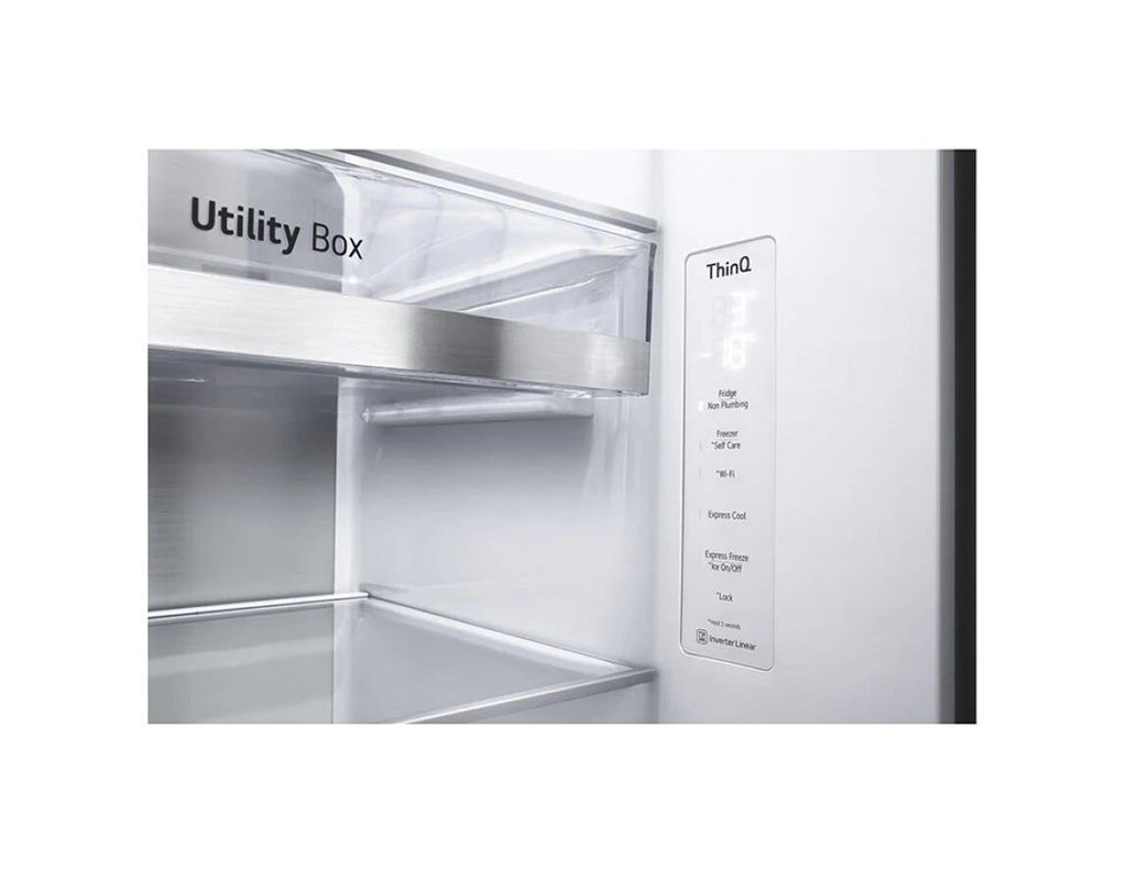 LG GSXV91MCAE Frigorifero con congelatore side by side cm. 91 h 179 - lt. 635 - nero