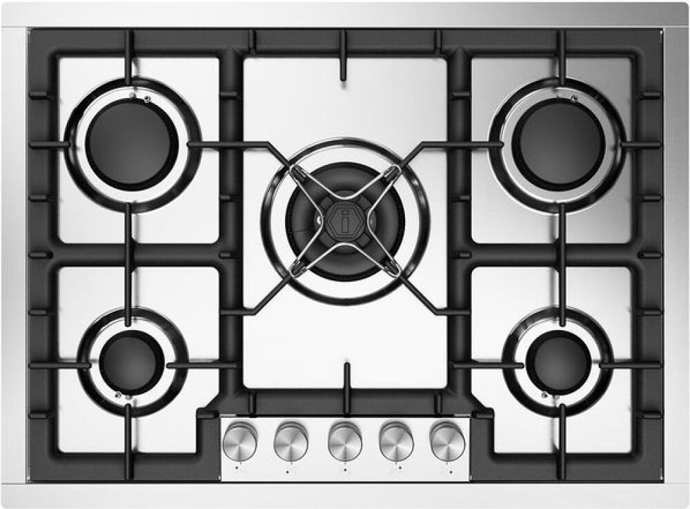 ILVE HCPT75D Professional Plus Piano cottura a gas filotop cm 70 - inox satinato