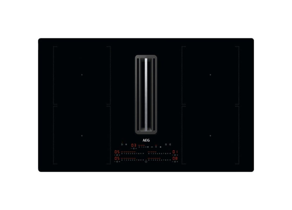 AEG CCE84751CB Piano cottura induzione cm. 83 con cappa integrata da 630 m3/h - Saphirmatt