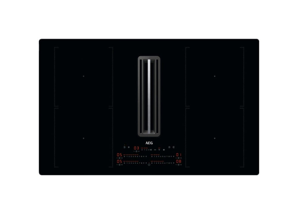 AEG CCE84751CB Piano cottura induzione cm. 83 con cappa integrata da 630 m3/h - Saphirmatt