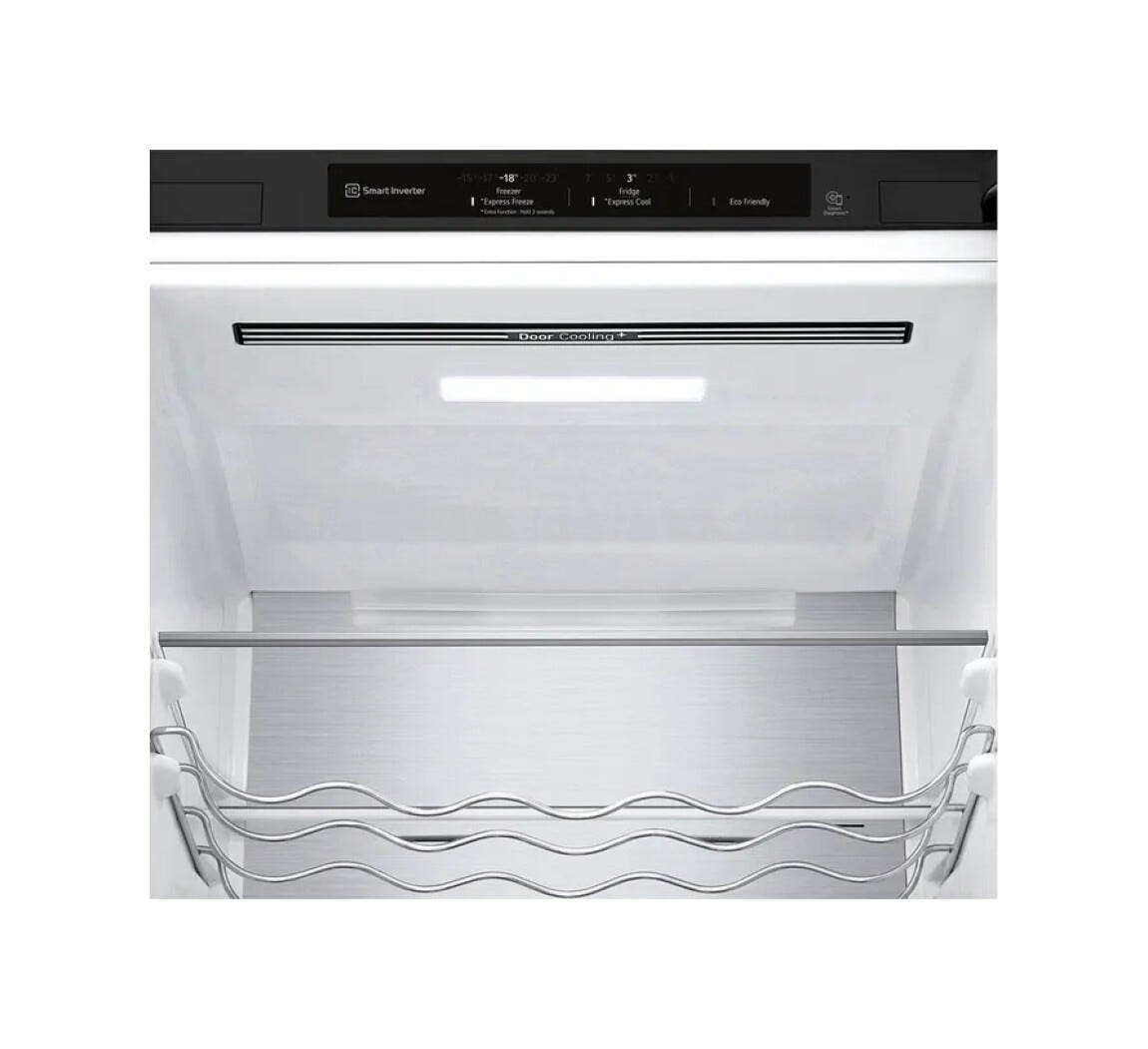 LG GBB72MCVGN Frigorifero con congelatore a libera installazione cm. 60 h 203 - lt. 384 - nero