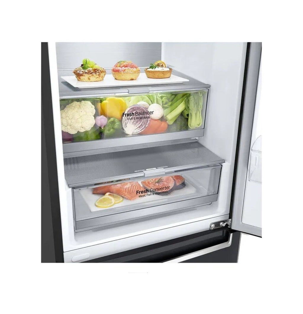 LG GBB72MCVGN Frigorifero con congelatore a libera installazione cm. 60 h 203 - lt. 384 - nero