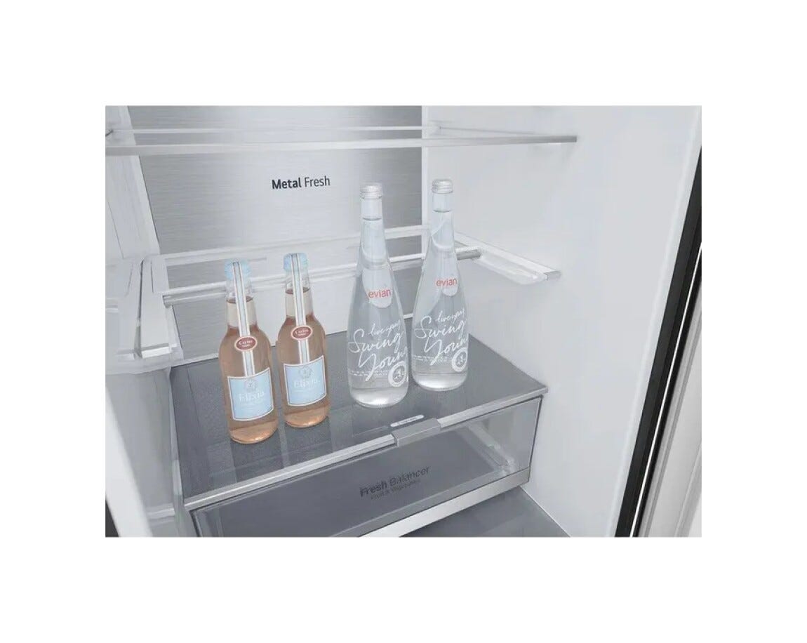 LG GBB72MCVGN Frigorifero con congelatore a libera installazione cm. 60 h 203 - lt. 384 - nero