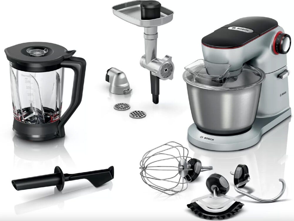 Bosch MUM9B34S27 Serie 8 Optimum Robot da cucina multifunzione - 5,5 lt - argento