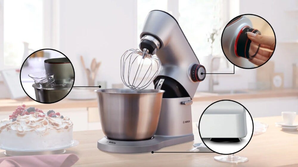 Bosch MUM9B34S27 Serie 8 Optimum Robot da cucina multifunzione - 5,5 lt - argento