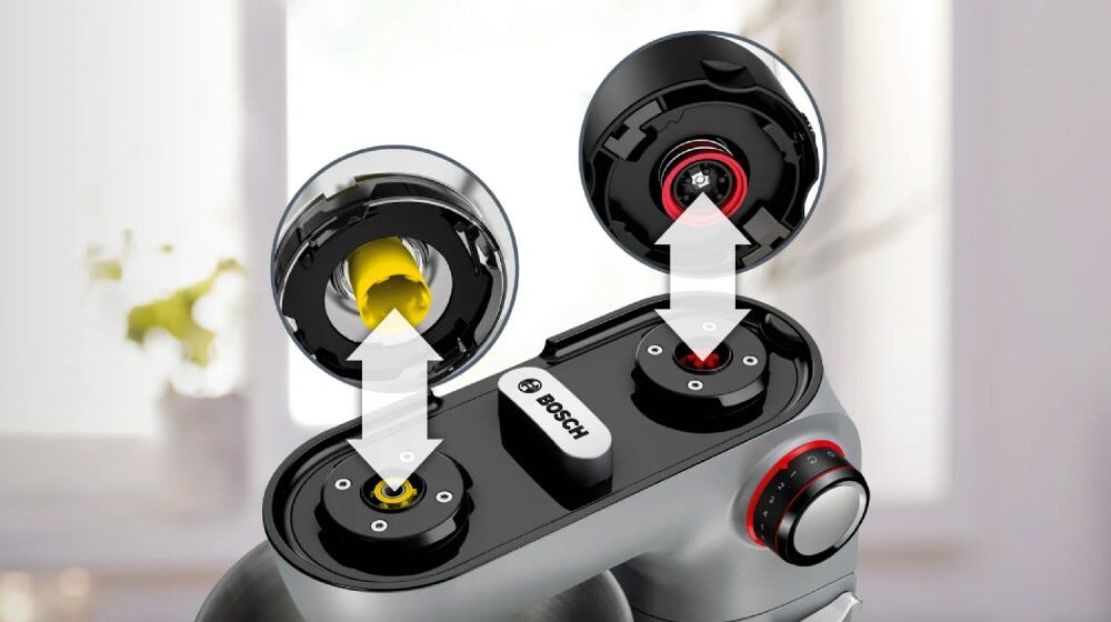 Bosch MUM9B34S27 Serie 8 Optimum Robot da cucina multifunzione - 5,5 lt - argento