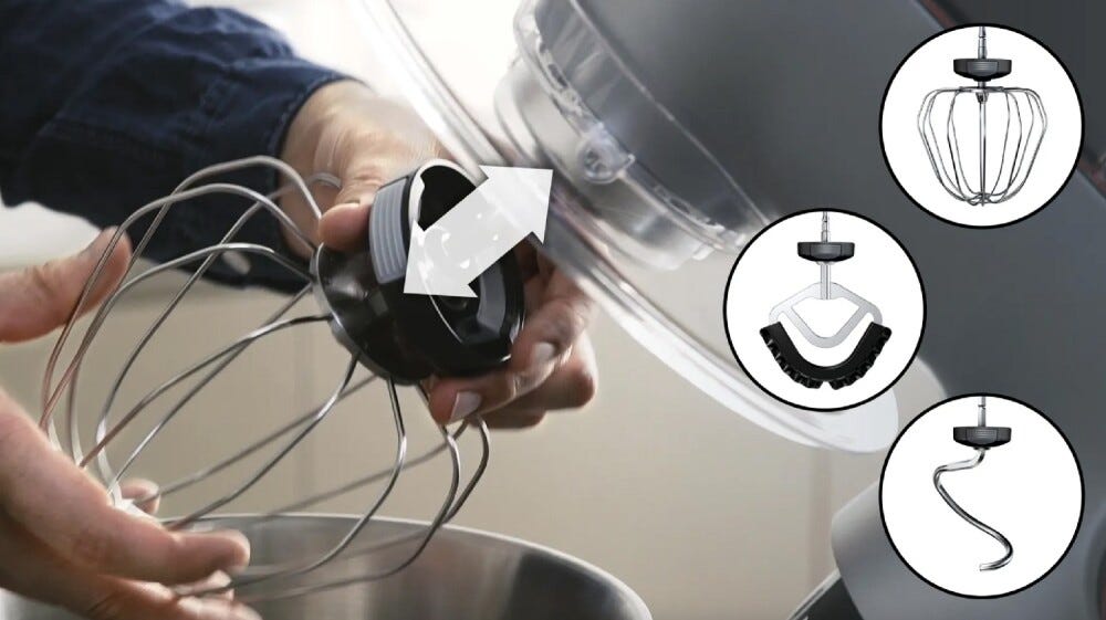Bosch MUM9B34S27 Serie 8 Optimum Robot da cucina multifunzione - 5,5 lt - argento
