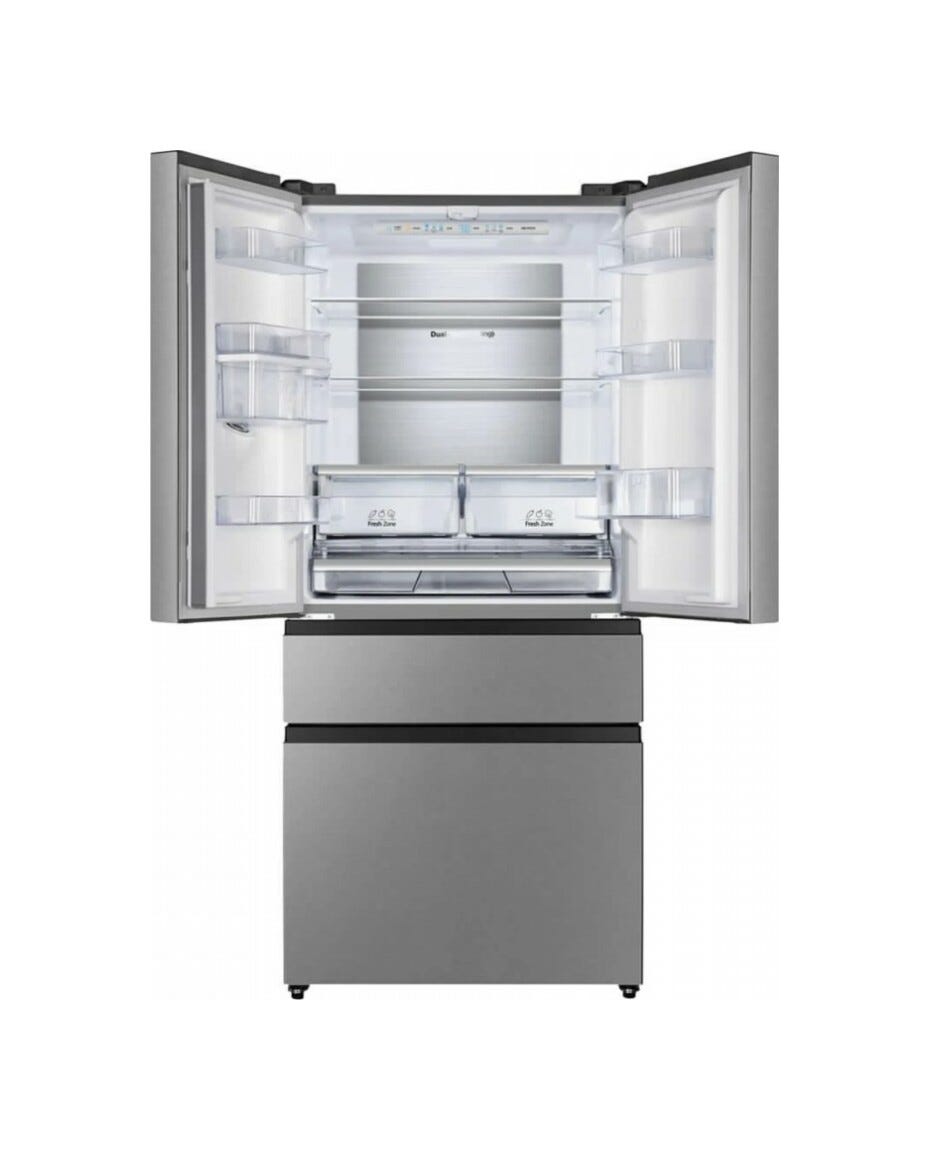 Hisense RF540N4WIE Frigorifero con congelatore french door con dispenser cm. 79 h. 182 - 480 lt. - inox