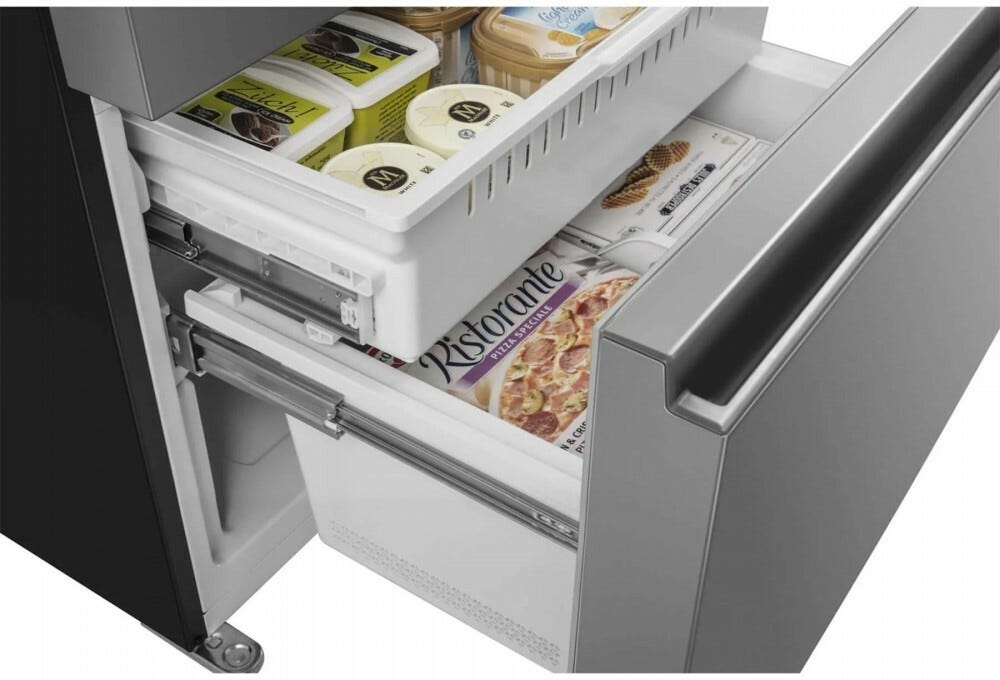 Hisense RF540N4WIE Frigorifero con congelatore french door con dispenser cm. 79 h. 182 - 480 lt. - inox