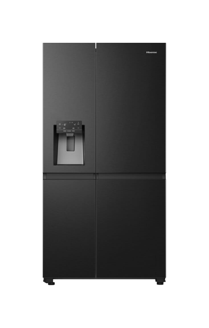 Hisense RS818N4TFE Frigorifero con congelatore side by side - cm. 91 h. 179 - lt. 617 - nero
