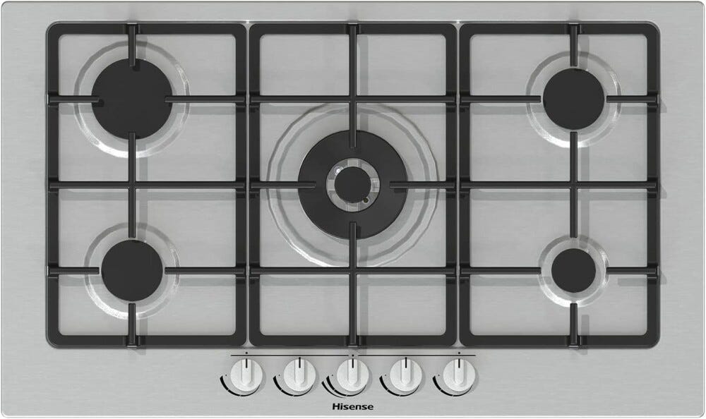 Hisense GM973XF Piano cottura a gas cm. 86 - inox