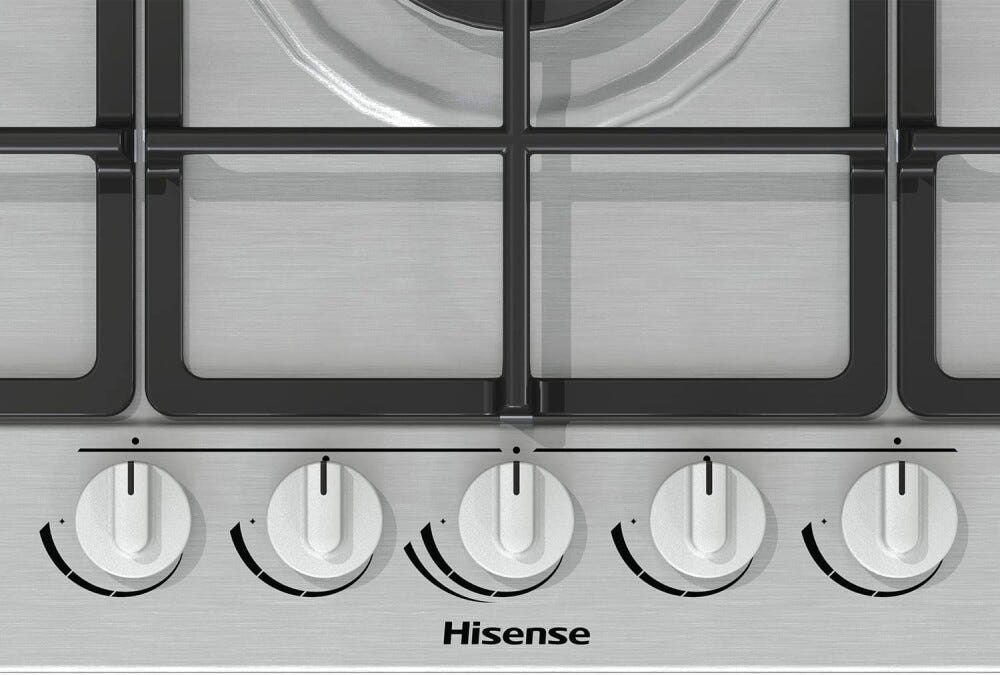Hisense GM973XF Piano cottura a gas cm. 86 - inox