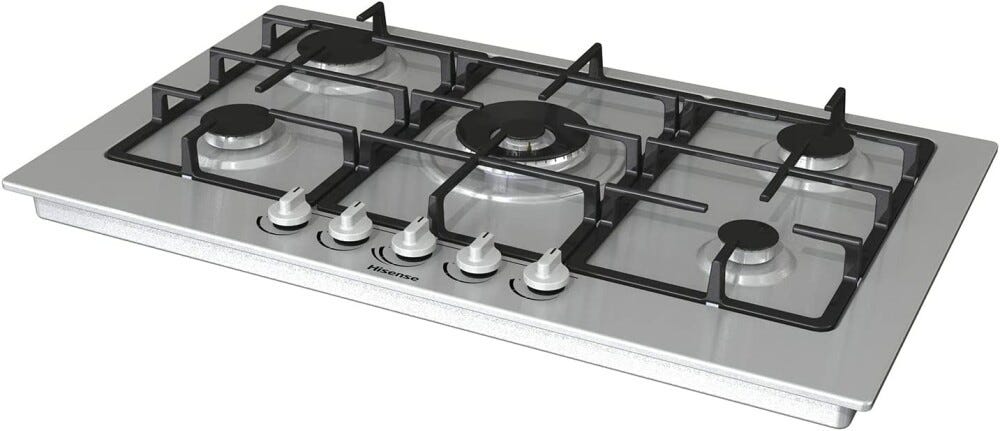 Hisense GM973XF Piano cottura a gas cm. 86 - inox