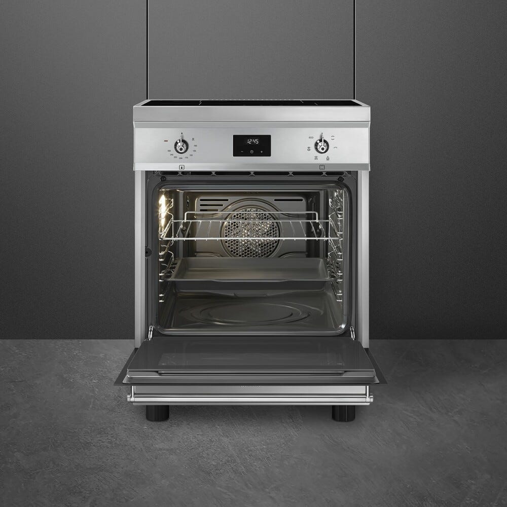 Smeg C6IMXT2 Classica Cucina da accosto cm. 60x60 - 4 zone induzione + 1 forno elettrico - inox