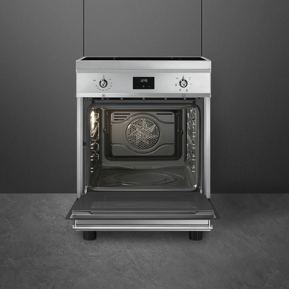 Smeg C6IMXT2 Classica Cucina da accosto cm. 60x60 - 4 zone induzione + 1 forno elettrico - inox
