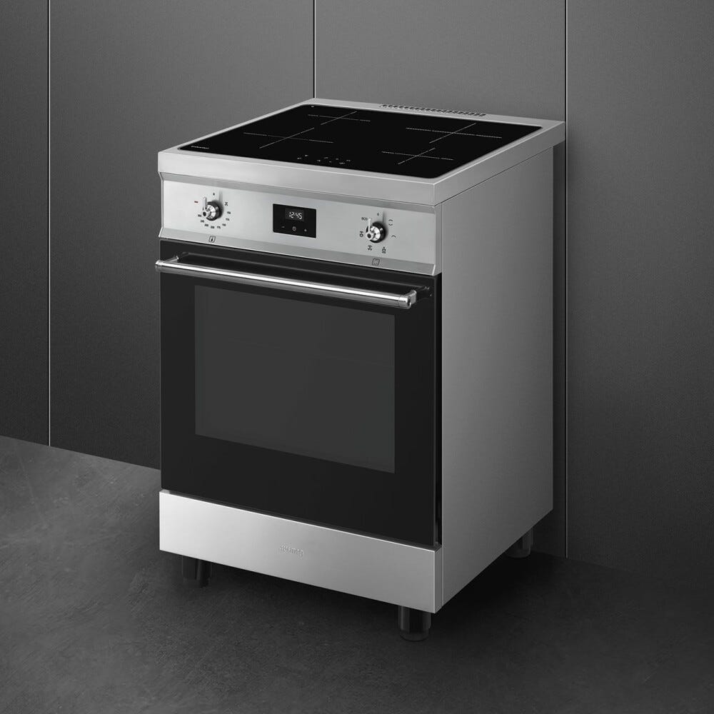 Smeg C6IMXT2 Classica Cucina da accosto cm. 60x60 - 4 zone induzione + 1 forno elettrico - inox