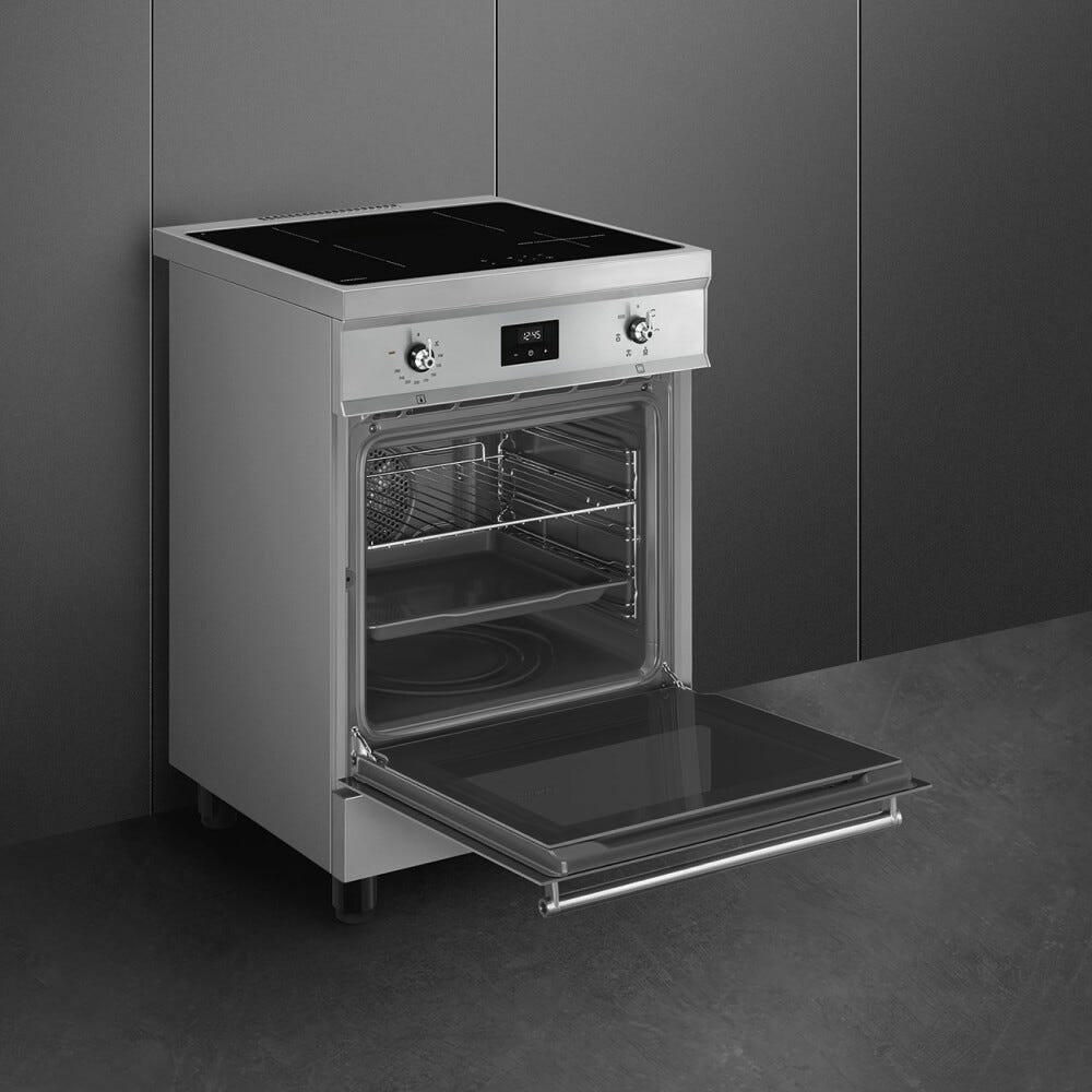 Smeg C6IMXT2 Classica Cucina da accosto cm. 60x60 - 4 zone induzione + 1 forno elettrico - inox