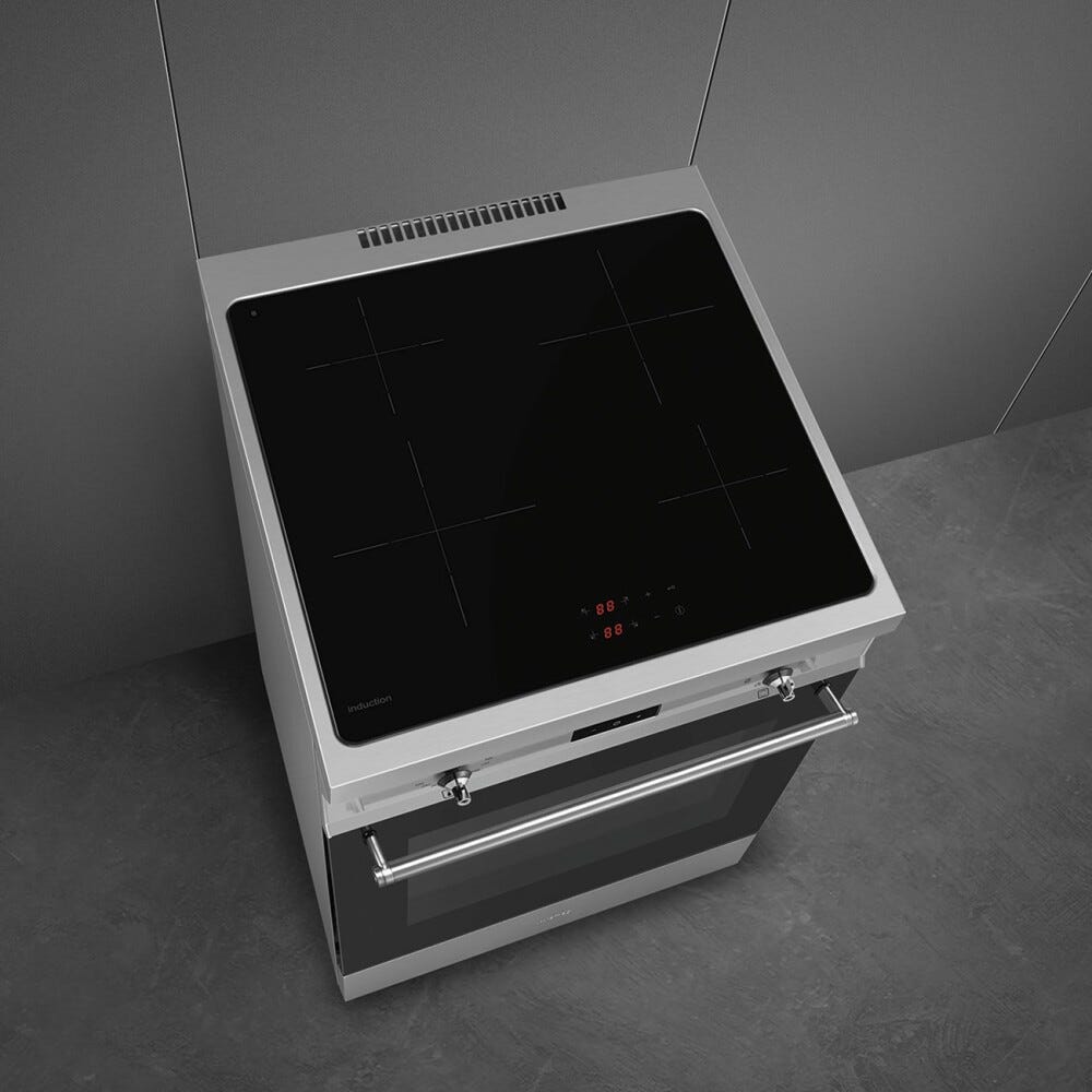 Smeg C6IMXT2 Classica Cucina da accosto cm. 60x60 - 4 zone induzione + 1 forno elettrico - inox