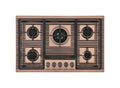 Foster 7682008 Milanello 5F Piano cottura a gas cm 80 - rame