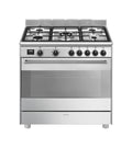Smeg BG91X2 Concerto Cucina da accosto 90x60 cm. - 5 fuochi gas + 1 forno elettrico - inox