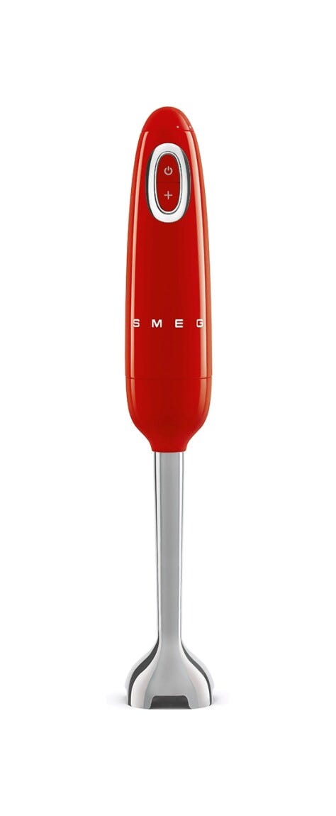 Smeg Selection HBF11RDEU 50's Style Frullatore a immersione - rosso lucido