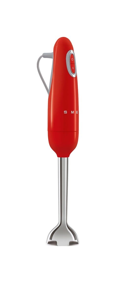 Smeg Selection HBF11RDEU 50's Style Frullatore a immersione - rosso lucido