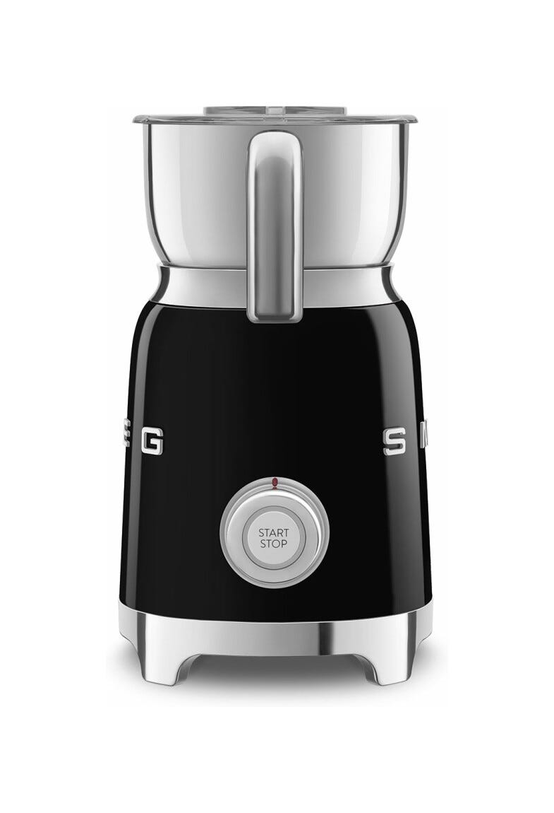 Smeg Selection MFF11BLEU 50's Style Montalatte - nero lucido