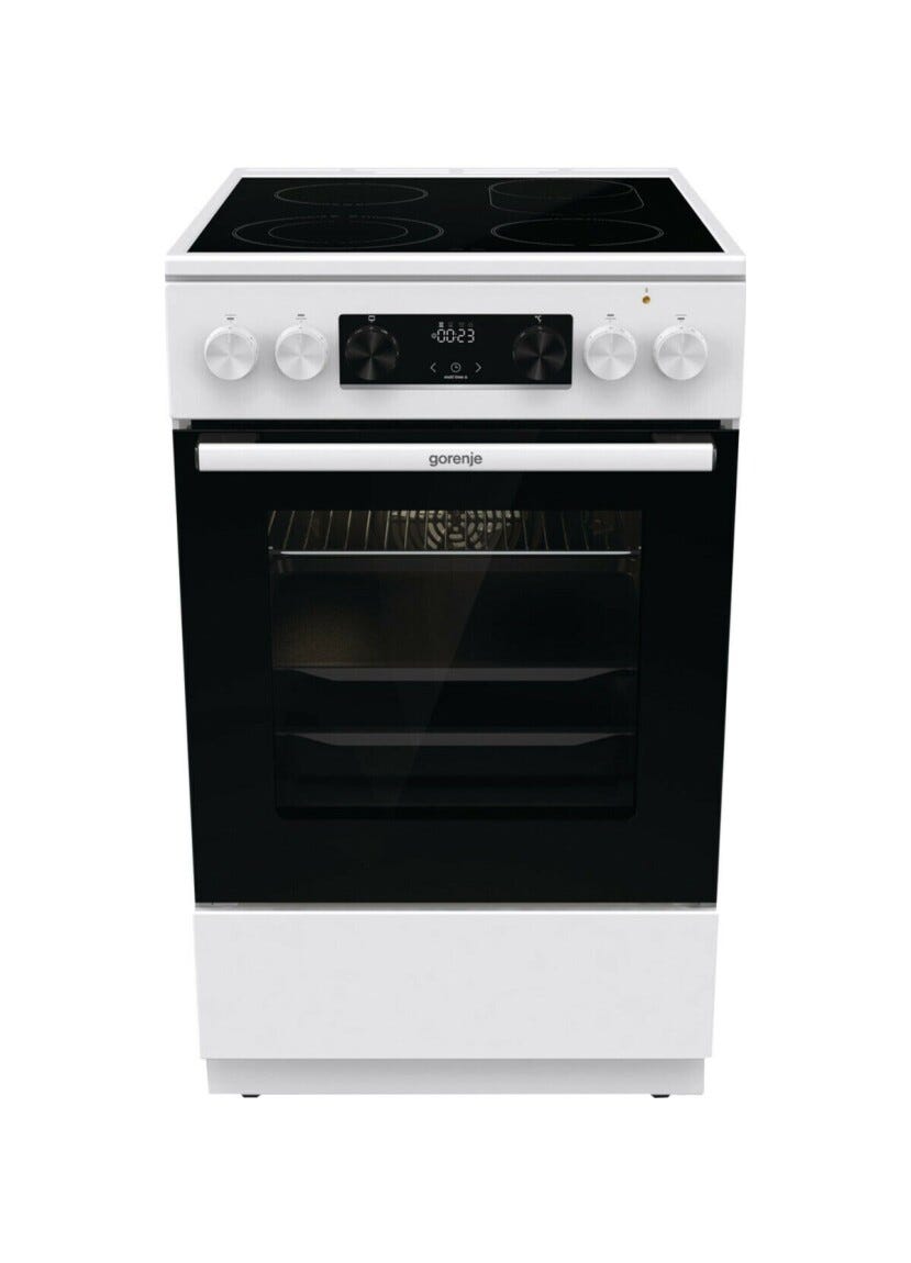 Gorenje GECS5C70WA Cucina da accosto cm. 50 - 4 zone elettriche + 1 forno elettrico - bianco