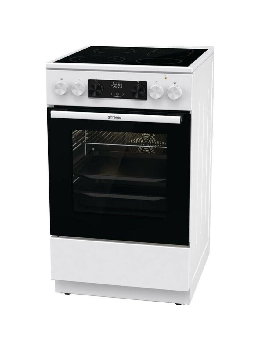 Gorenje GECS5C70WA Cucina da accosto cm. 50 - 4 zone elettriche + 1 forno elettrico - bianco