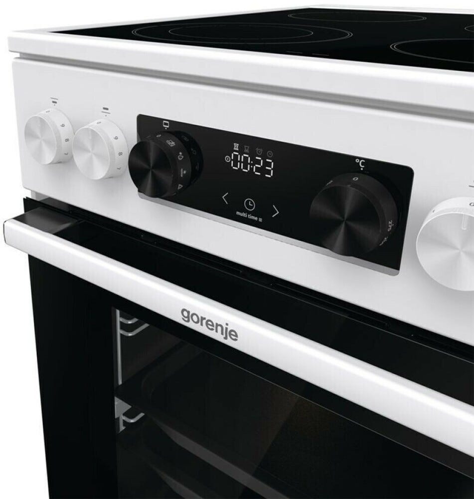 Gorenje GECS5C70WA Cucina da accosto cm. 50 - 4 zone elettriche + 1 forno elettrico - bianco