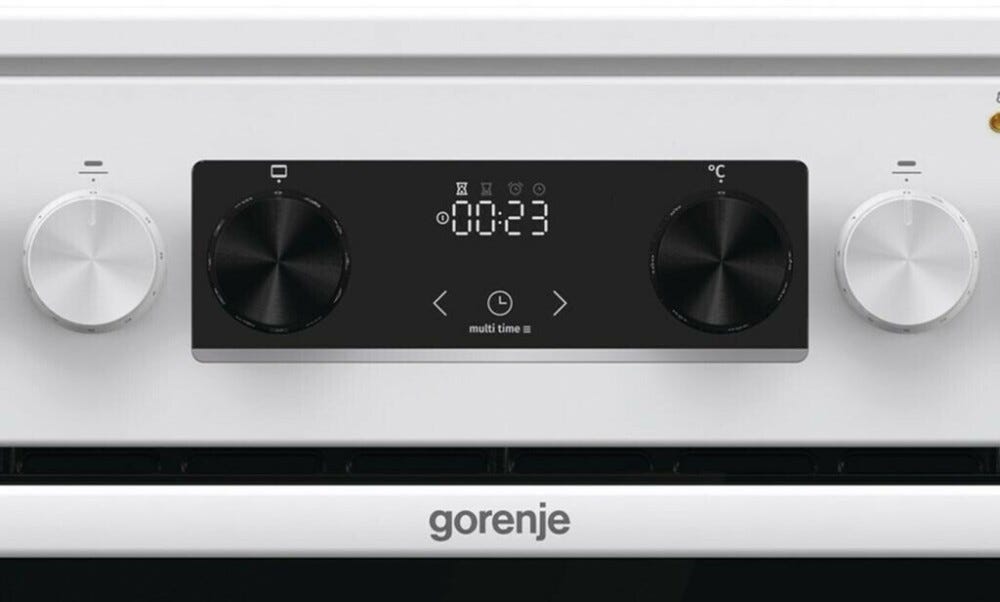 Gorenje GECS5C70WA Cucina da accosto cm. 50 - 4 zone elettriche + 1 forno elettrico - bianco