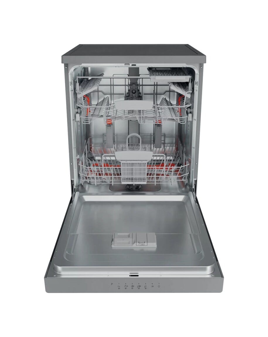 Hotpoint Ariston HFC 3C41 CW X Lavastoviglie a libera installazione cm. 60 - 14 coperti - inox