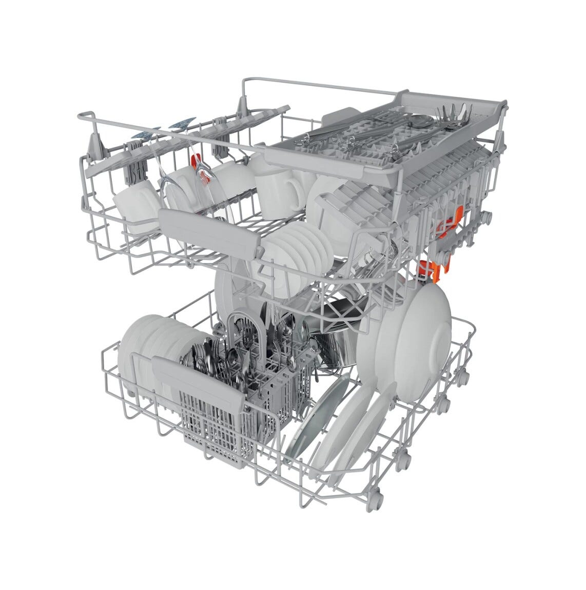Hotpoint Ariston HFC 3C41 CW X Lavastoviglie a libera installazione cm. 60 - 14 coperti - inox