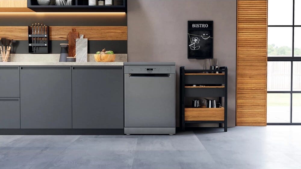 Hotpoint Ariston HFC 3C41 CW X Lavastoviglie a libera installazione cm. 60 - 14 coperti - inox