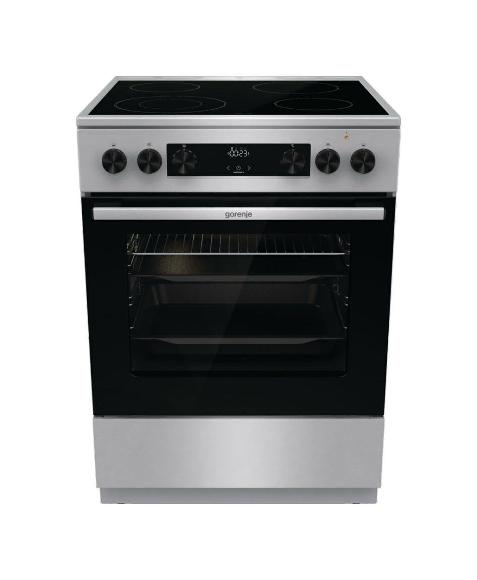 Gorenje GECS6C70XC Cucina da accosto cm. 60 - 4 zone elettriche + 1 forno elettrico - inox