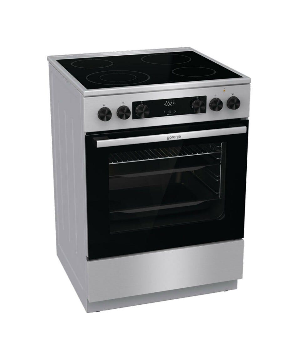 Gorenje GECS6C70XC Cucina da accosto cm. 60 - 4 zone elettriche + 1 forno elettrico - inox