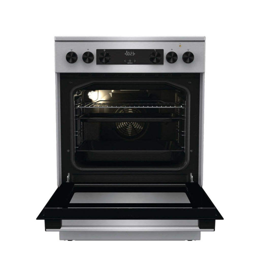 Gorenje GECS6C70XC Cucina da accosto cm. 60 - 4 zone elettriche + 1 forno elettrico - inox