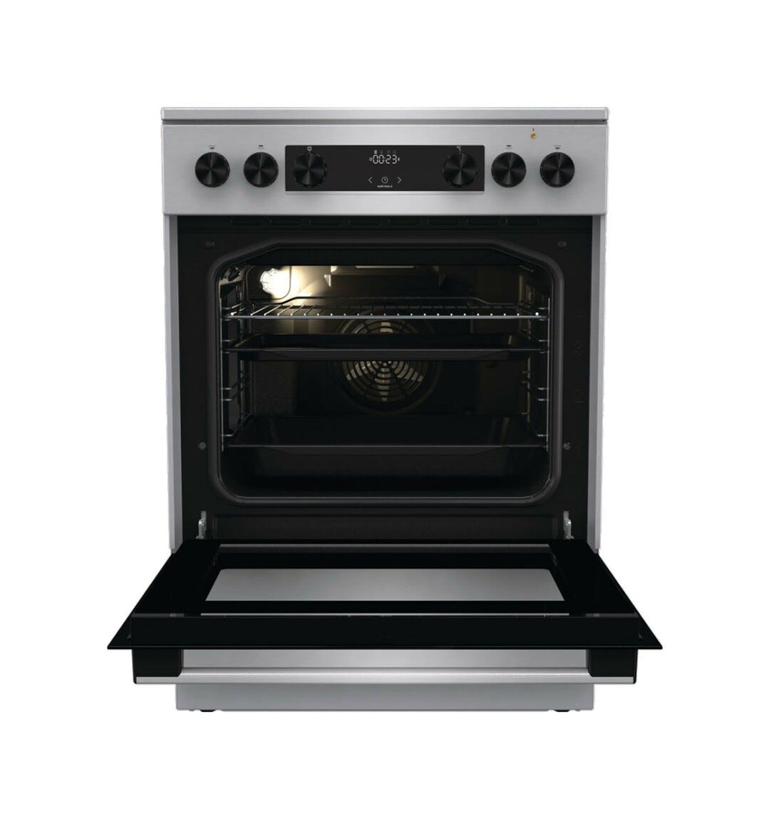Gorenje GECS6C70XC Cucina da accosto cm. 60 - 4 zone elettriche + 1 forno elettrico - inox