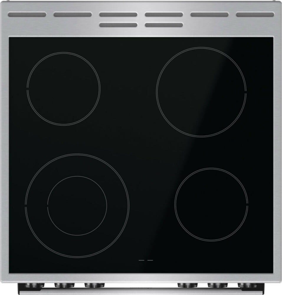 Gorenje GECS6C70XC Cucina da accosto cm. 60 - 4 zone elettriche + 1 forno elettrico - inox