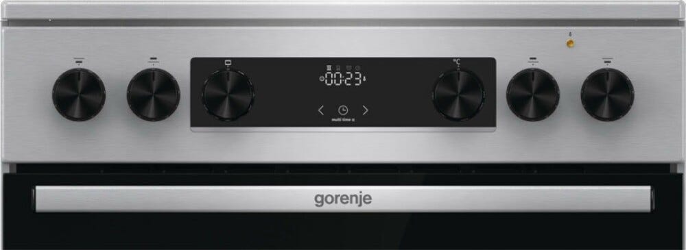Gorenje GECS6C70XC Cucina da accosto cm. 60 - 4 zone elettriche + 1 forno elettrico - inox