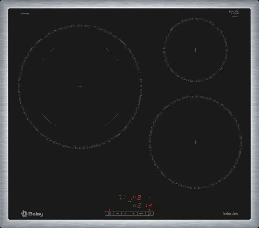 Balay 3EB865XR Piano cottura a induzione cm. 60 - vetroceramica nero