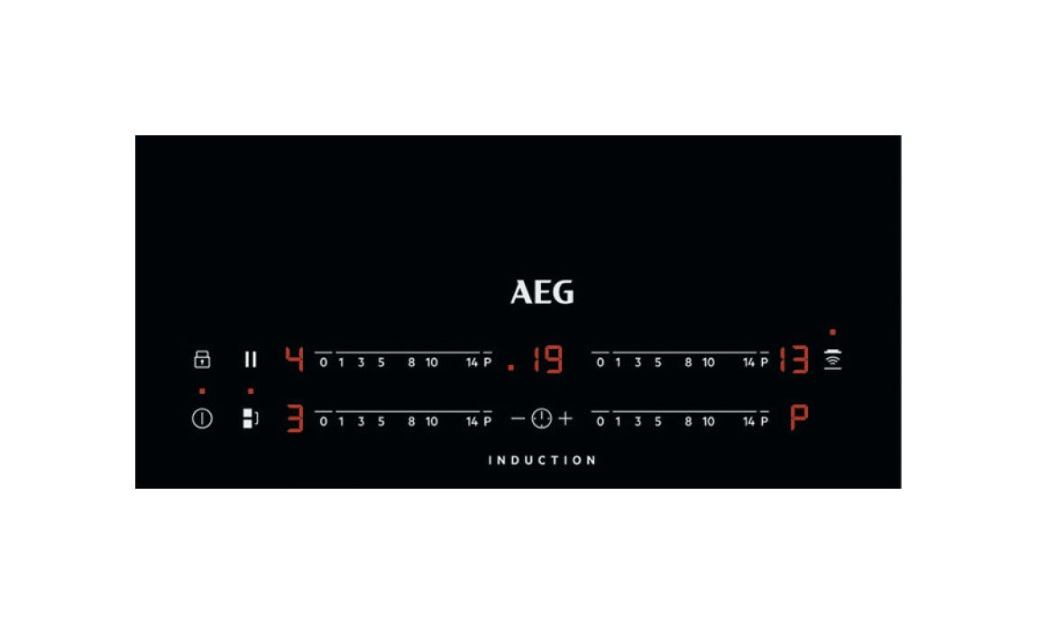 AEG IKK84443FB SERIE 6000 BRIDGE Piano cottura a induzione cm 80 - vetroceramica nero