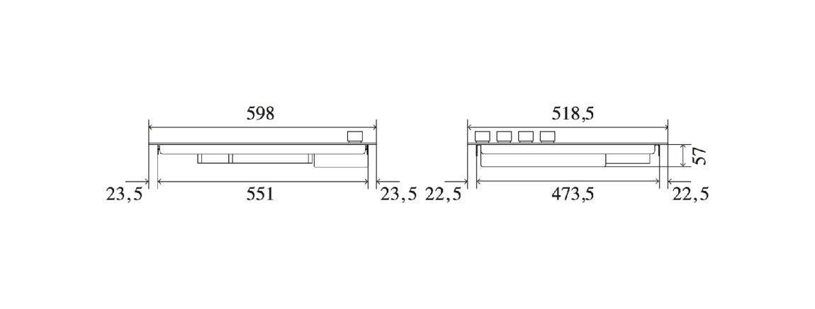 ILVE HVI364N Nostalgie Piano cottura induzione cm 60 in vetroceramica con manopole ottone | cromo