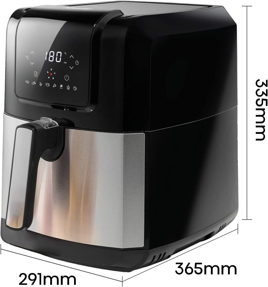 Hisense H06AFBS1S3 Friggitrice ad aria - nero/inox