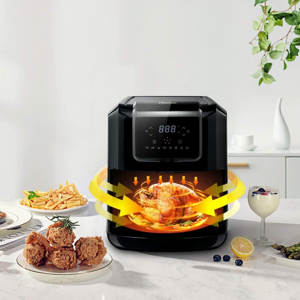 Hisense H06AFBS1S3 Friggitrice ad aria - nero/inox