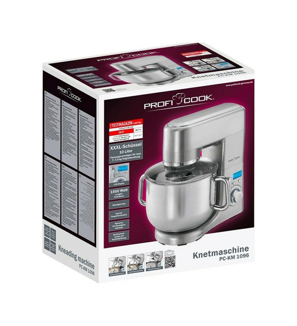 Proficook PCKM1096 Impastatrice da lt. 10 - alluminio